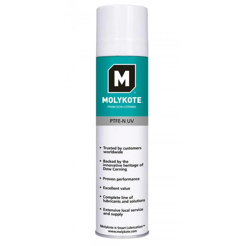 Molykote PTFE-N-UV - антифрикционные покрытия, аэрозоль 400мл