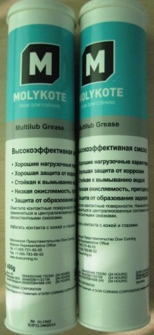 Molykote Multilub - пластичная смазка, картридж 400г