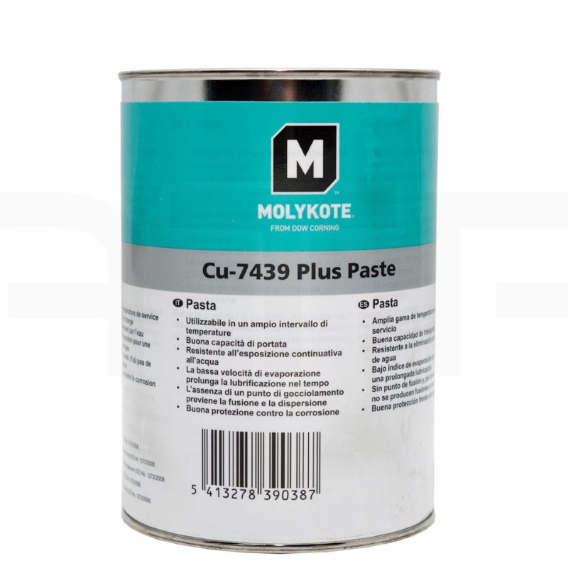 Molykote Cu-7439 - смазочная паста, банка 1кг
